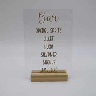 Schild "Clear Bar"