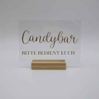 Schild "Clear Candybar"